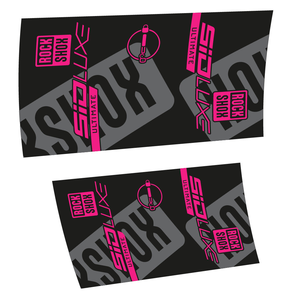 Stickers Rock Shox Sid Luxe Ultimate 2021 compatibles Autocollants amortisseur VTT