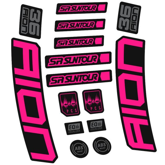 Stickers SR Suntour Aion 36 Boost White compatibles - Autocollants fourche VTT