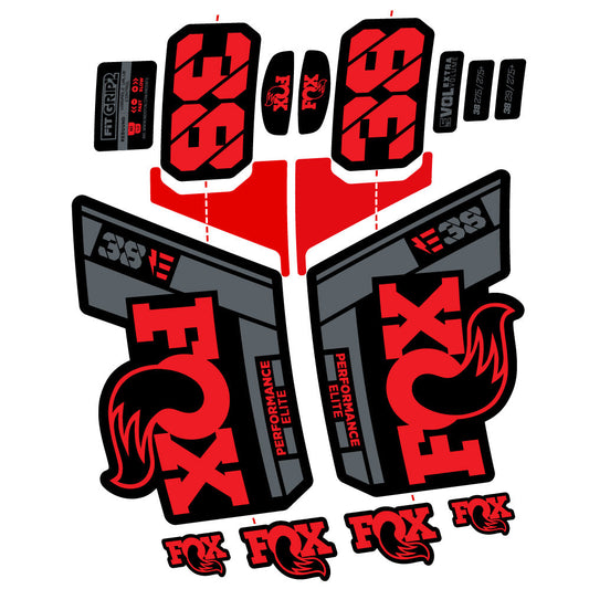 Stickers Custom Autocollant for Fox 38 Performance Elite E (2021 2024) 29” Vinyl Sticker Autocollants fourche VTT