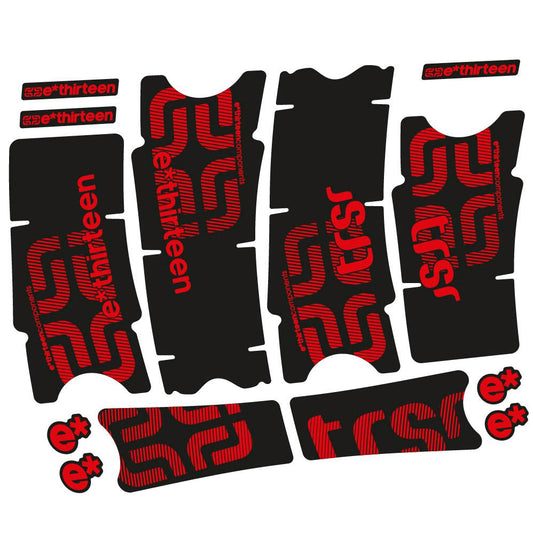 Stickers Ethirteen TRS Race Carbon compatibles Autocollants pédalier