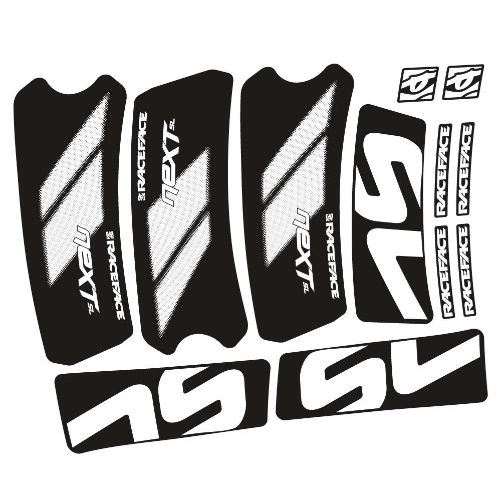 Stickers RaceFace Next SL G5 2022 compatibles Autocollants pédalier