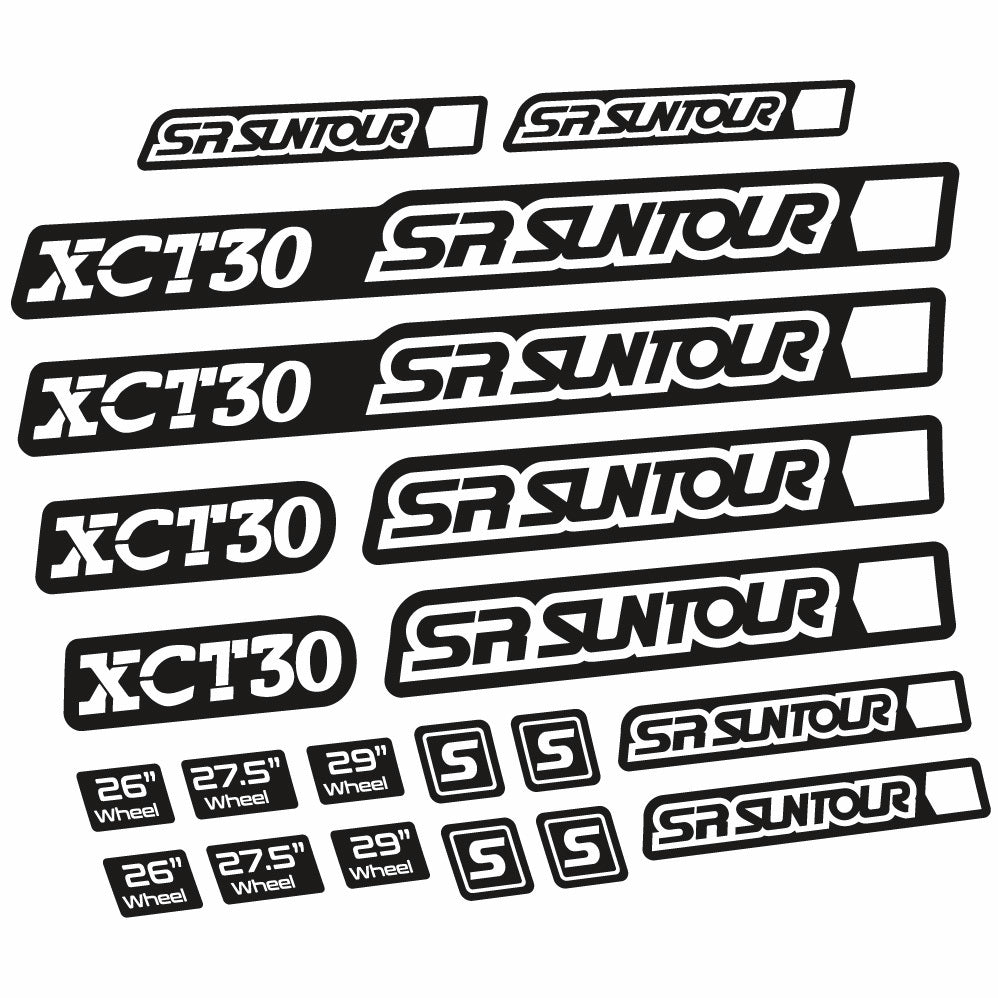 Stickers Sr Suntour XCT 30 compatibles Autocollants fourche 27.5"