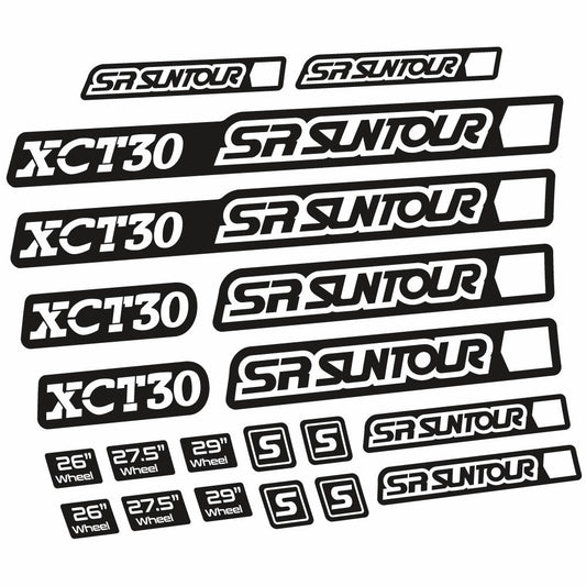 Stickers Sr Suntour XCT 30 compatibles Autocollants fourche 27.5"