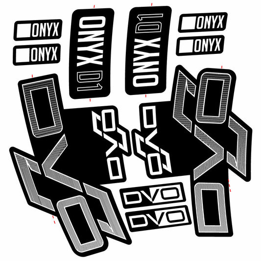 Stickers DVO Onyx D1 compatibles Autocollants fourche 29"