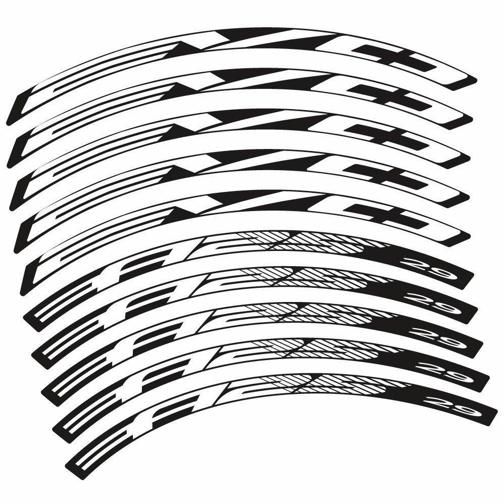 Stickers BH Evo A25 compatibles Autocollants roues VTT 29"