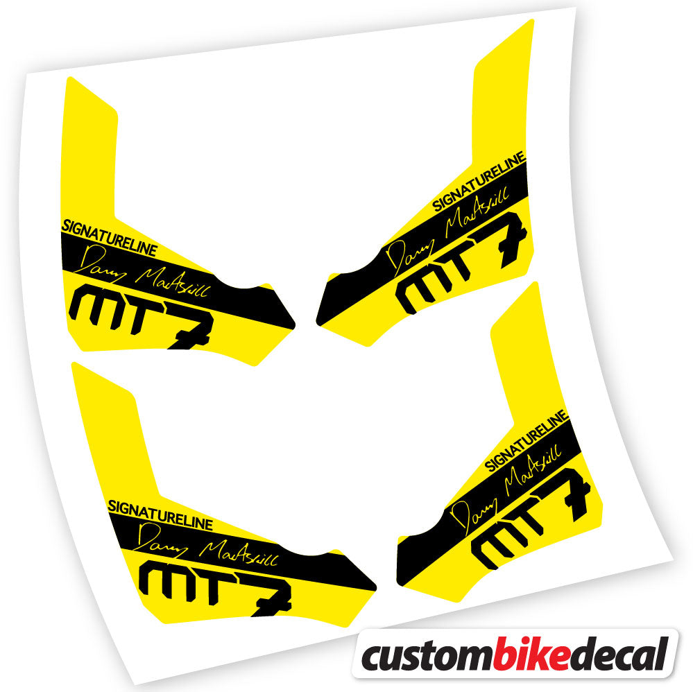 Yellow decal for Magura Raceline MT7 brake – bike sticker vinyl