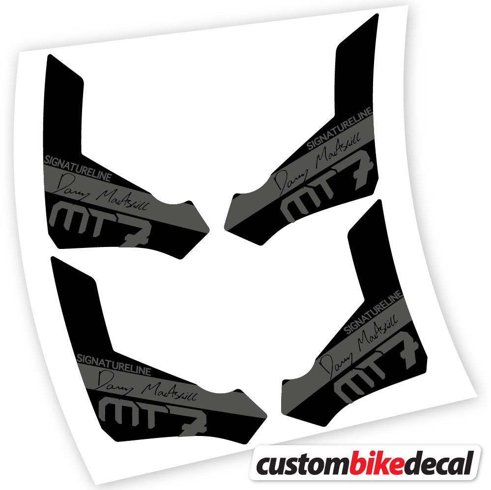 Matte Black+Gloss Black decal for Magura Raceline MT7 brake – bike sticker vinyl