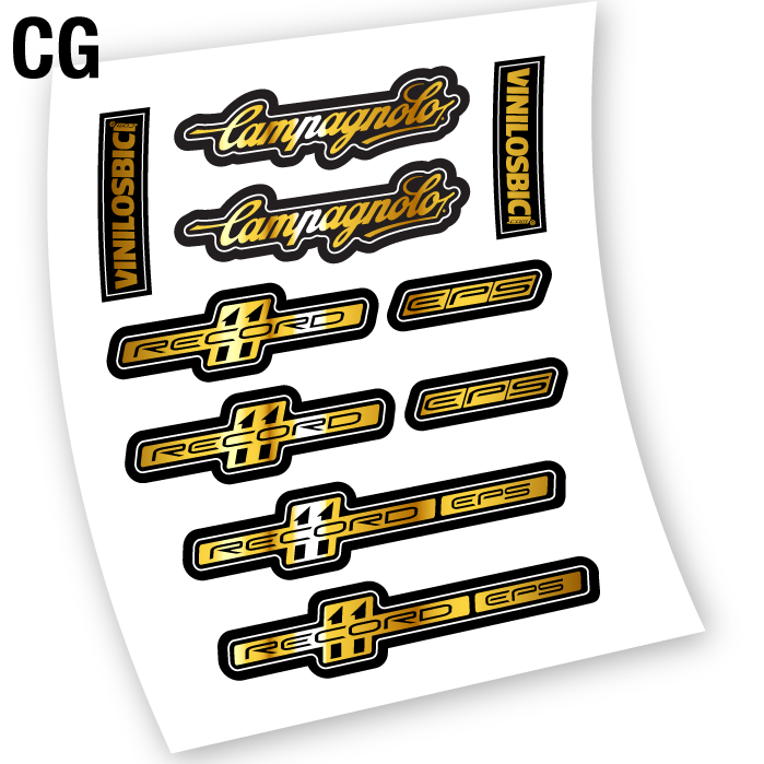 Stickers Campagnolo Record EPS compatibles Autocollants frein