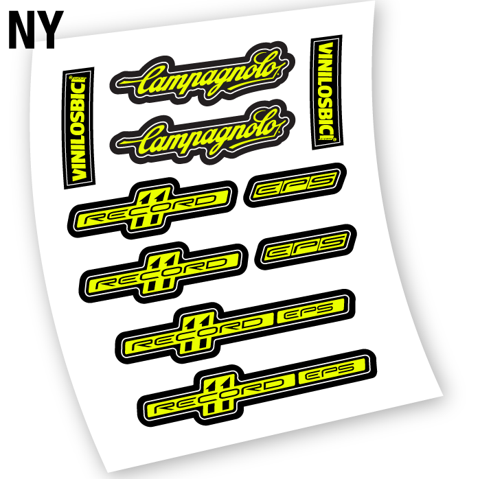 Stickers Campagnolo Record EPS compatibles Autocollants frein