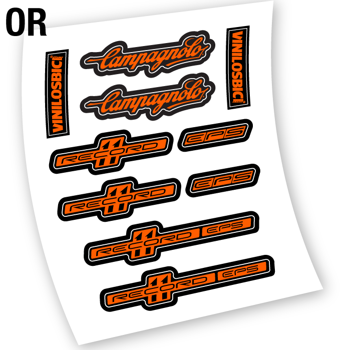 Stickers Campagnolo Record EPS compatibles Autocollants frein