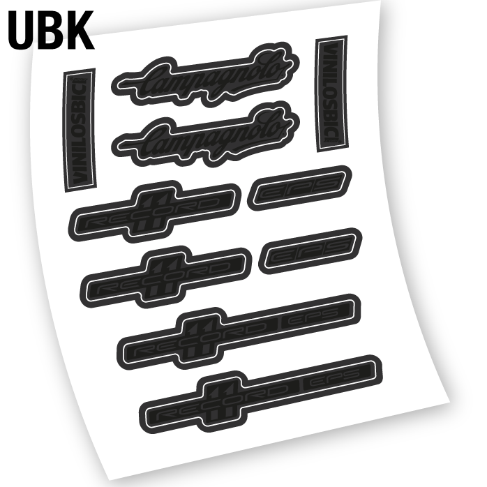 Stickers Campagnolo Record EPS compatibles Autocollants frein