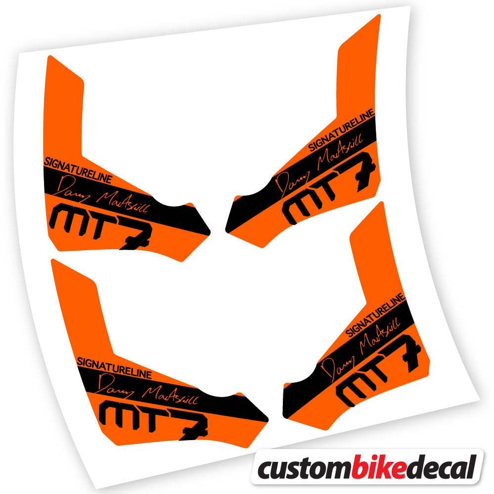 Orange decal for Magura Raceline MT7 brake – bike sticker vinyl