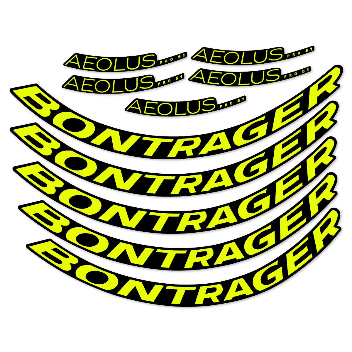 Stickers roue vélo Bontrager Aeolus Pro 51 autocollant vinyle