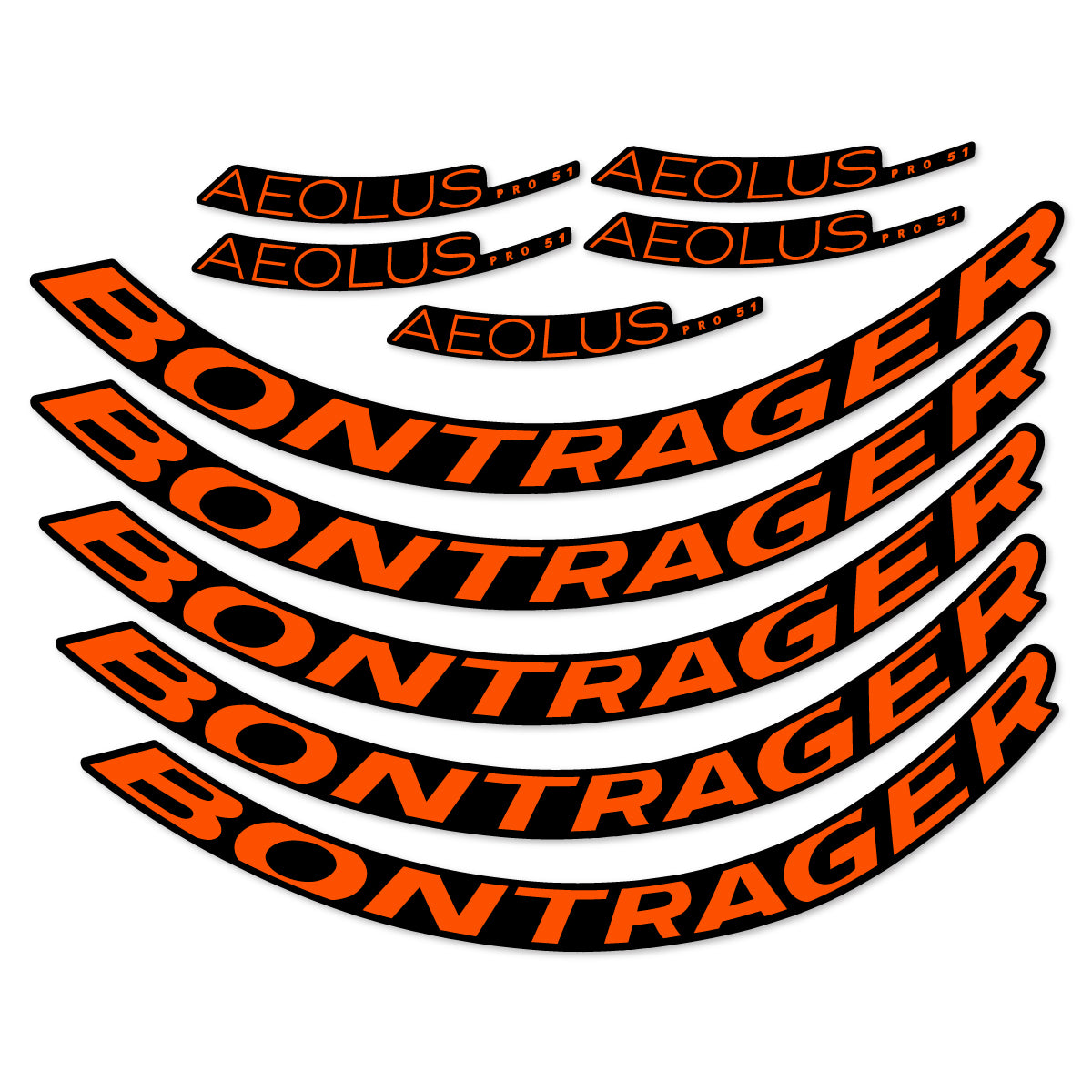 Stickers roue vélo Bontrager Aeolus Pro 51 autocollant vinyle
