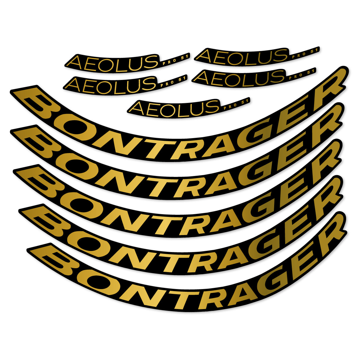 Stickers roue vélo Bontrager Aeolus Pro 51 autocollant vinyle
