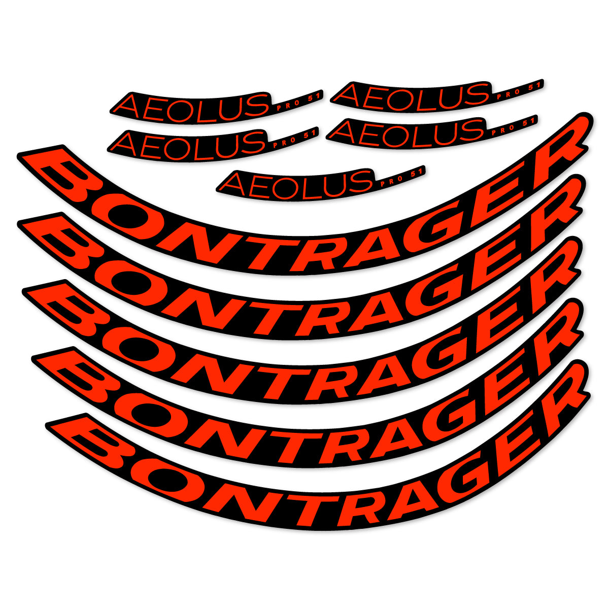 Stickers roue vélo Bontrager Aeolus Pro 51 autocollant vinyle