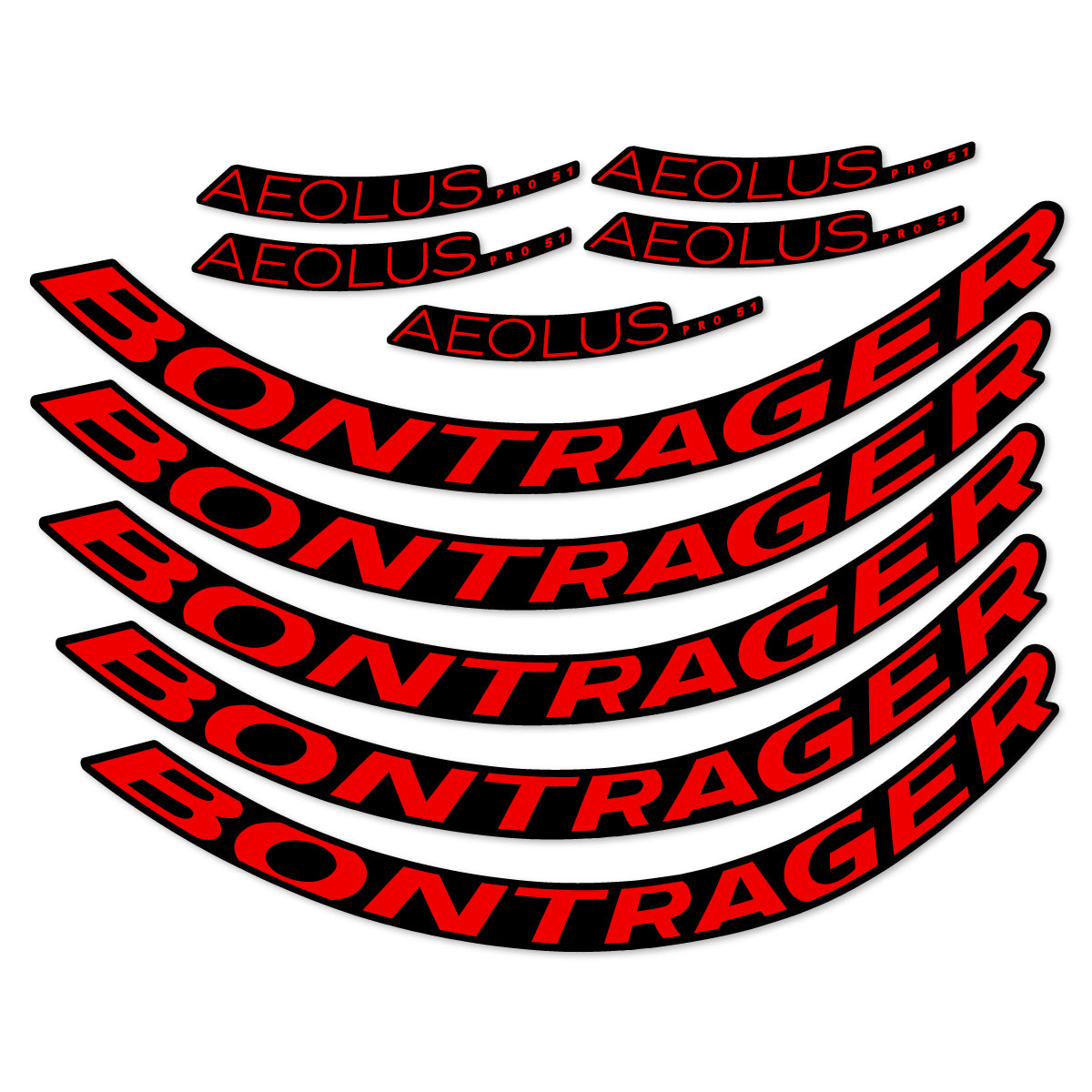 Stickers roue vélo Bontrager Aeolus Pro 51 autocollant vinyle