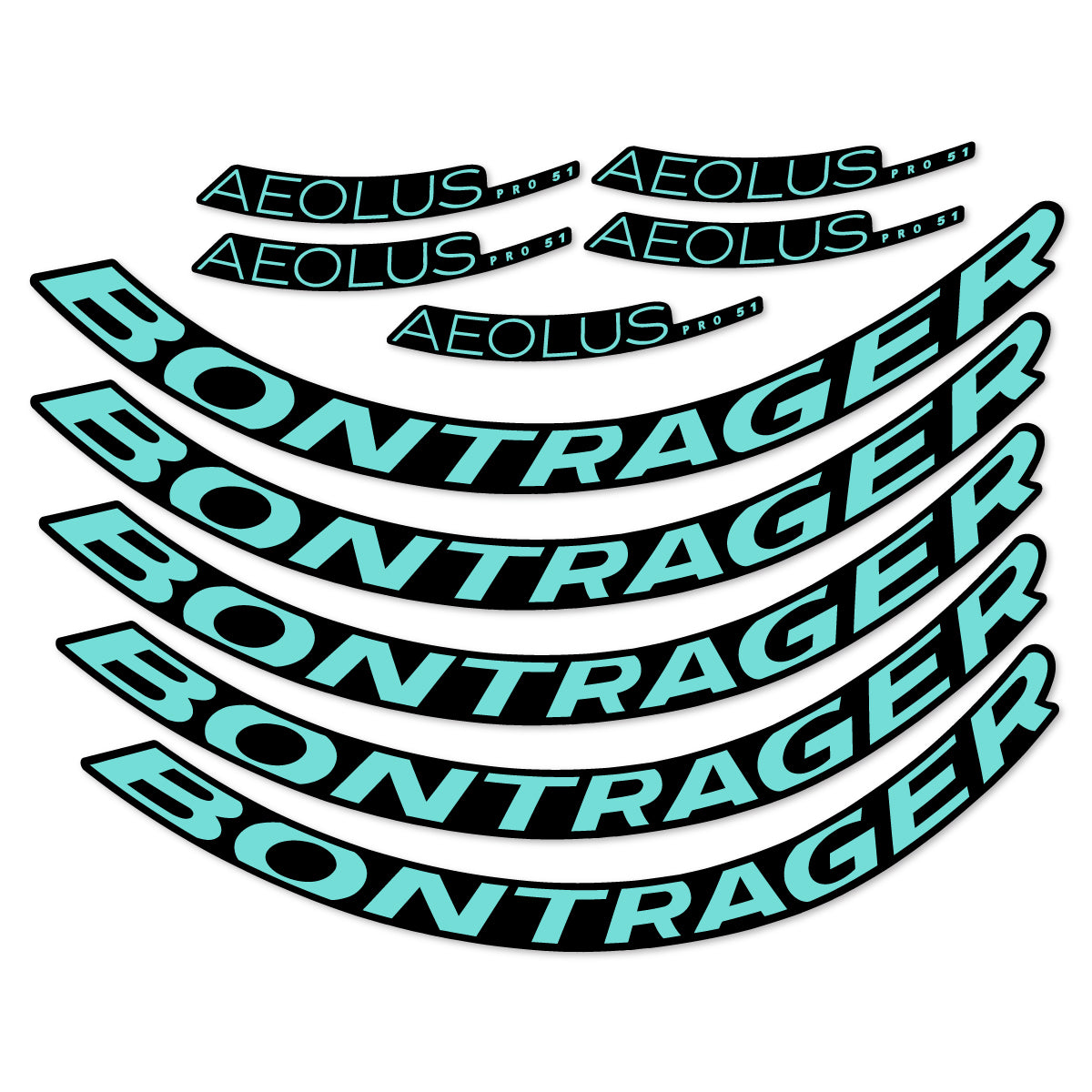 Stickers roue vélo Bontrager Aeolus Pro 51 autocollant vinyle