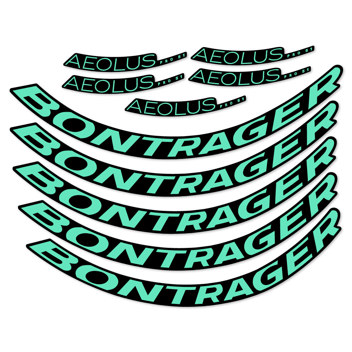 Stickers roue vélo Bontrager Aeolus Pro 51 autocollant vinyle