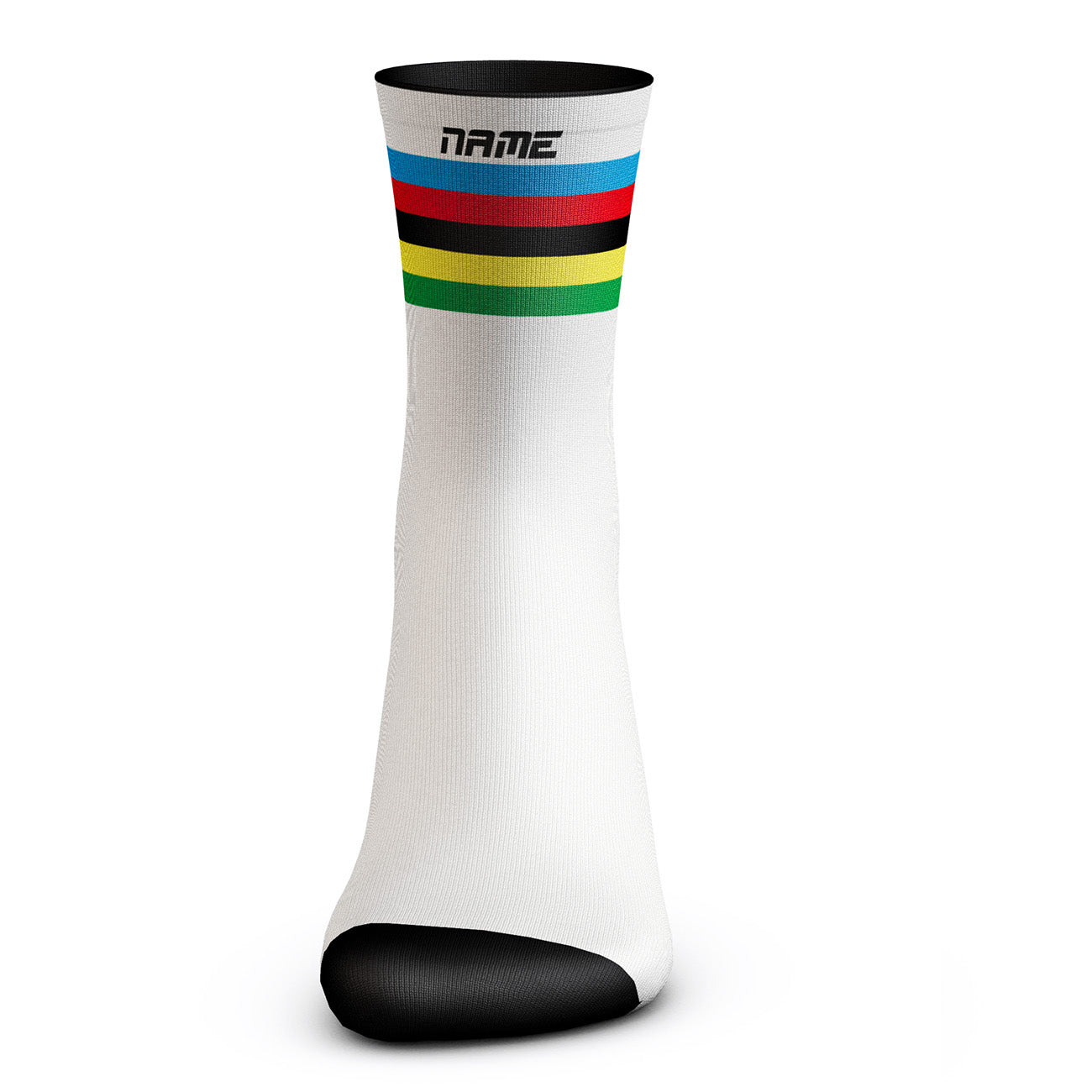 Stickers Personalized pair of cycling Socks with Name Motivational & HighPerformance Autocollants vélo