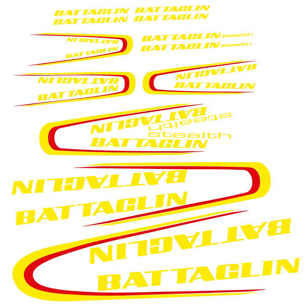 Stickers Battaglin 3Cime 2010 compatibles Autocollants cadre Route