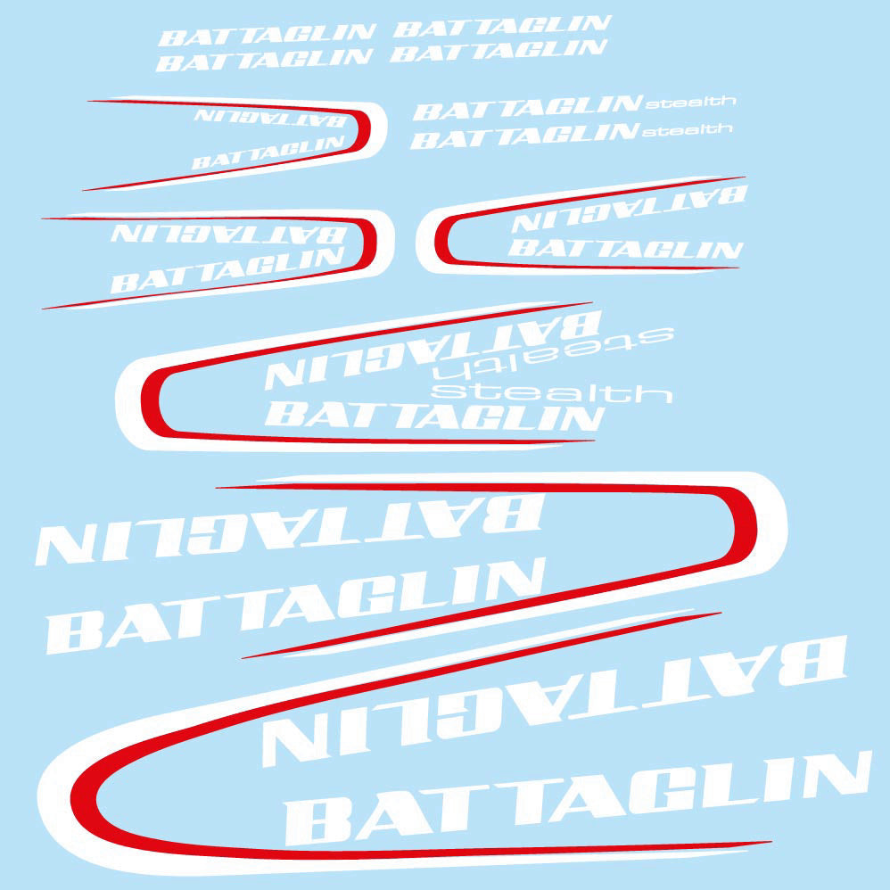 Stickers Battaglin 3Cime 2010 compatibles Autocollants cadre Route
