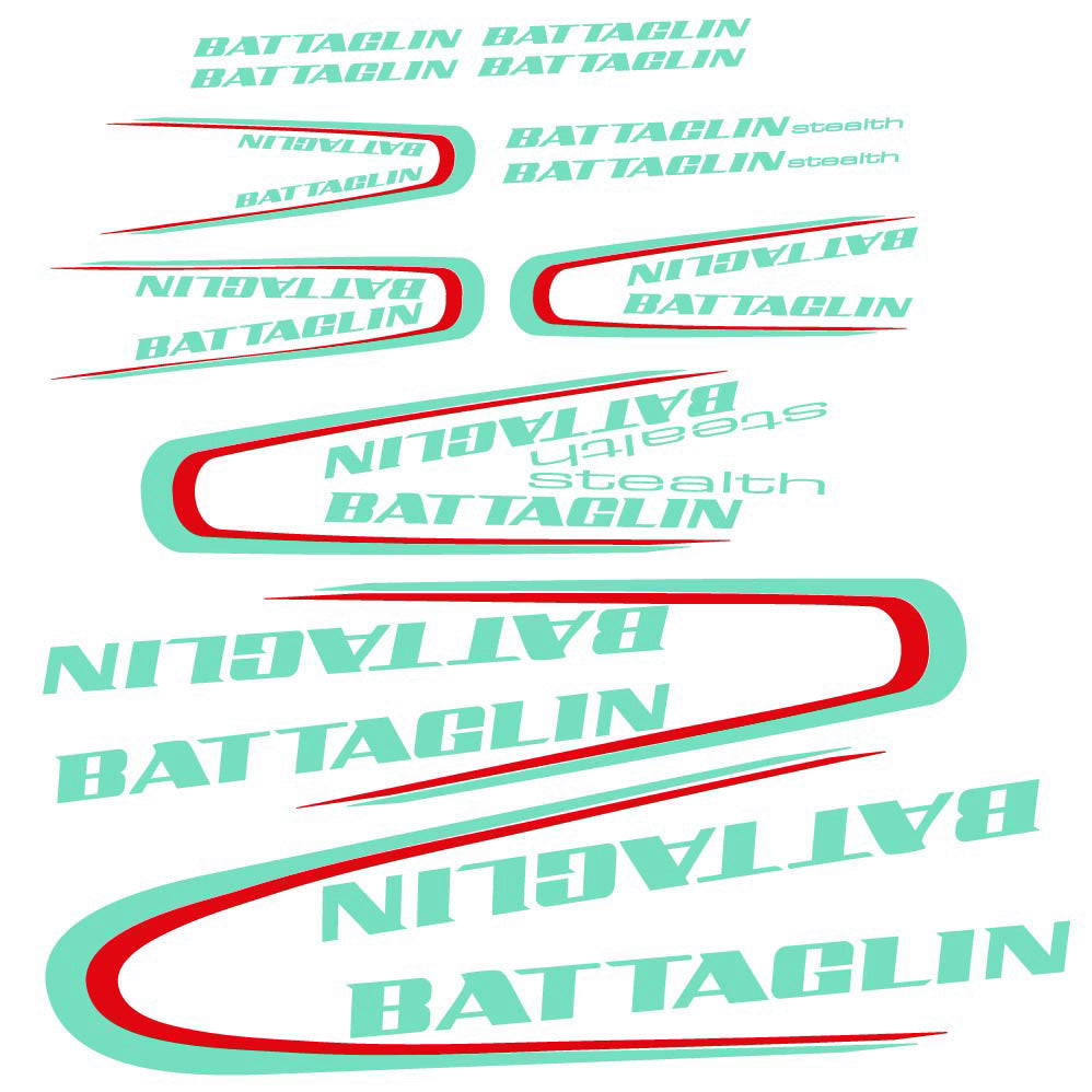 Stickers Battaglin 3Cime 2010 compatibles Autocollants cadre Route