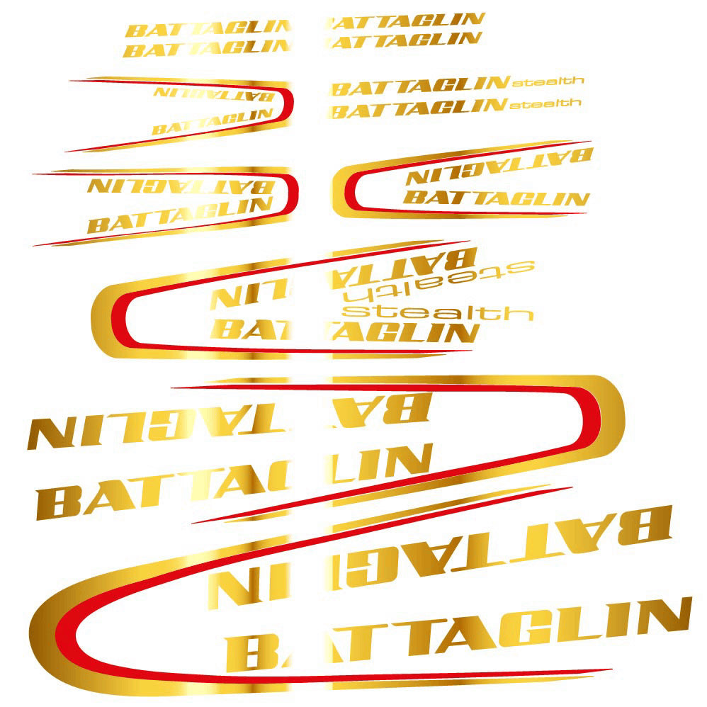Stickers Battaglin 3Cime 2010 compatibles Autocollants cadre Route