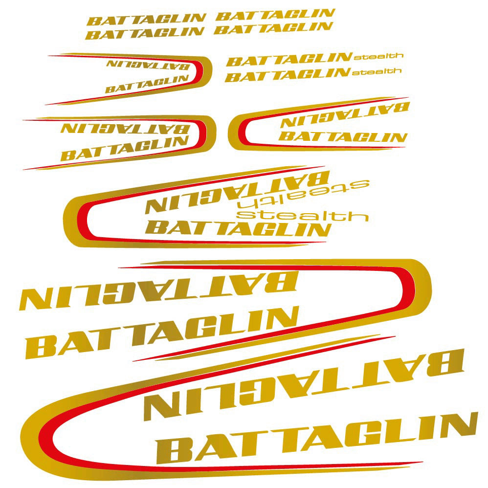 Stickers Battaglin 3Cime 2010 compatibles Autocollants cadre Route