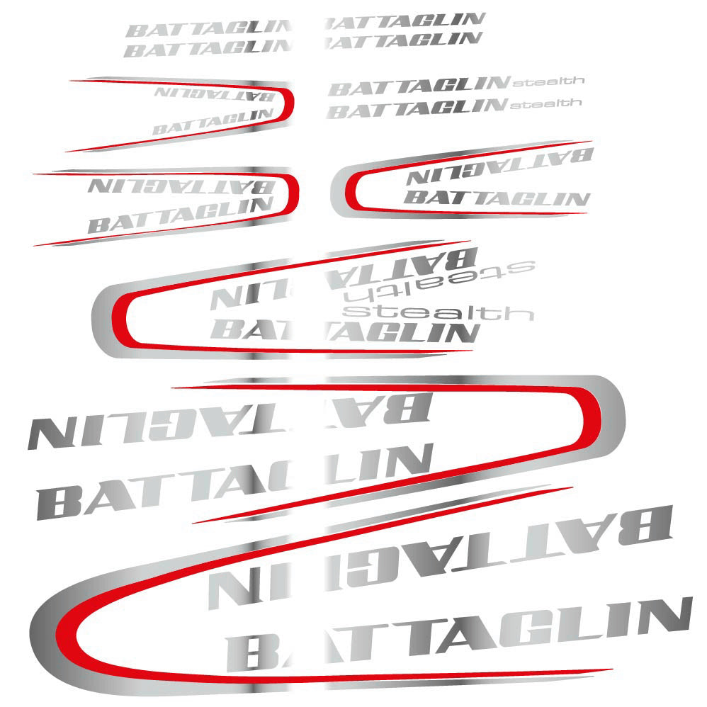 Stickers Battaglin 3Cime 2010 compatibles Autocollants cadre Route