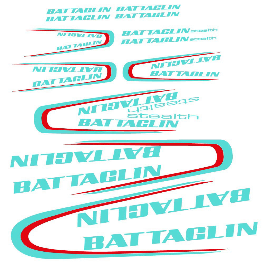 Stickers Battaglin 3Cime 2010 compatibles Autocollants cadre Route
