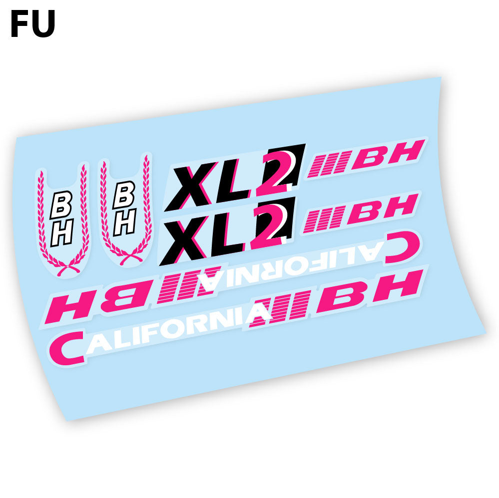 Stickers BH California XL2, vintage compatibles Autocollants cadre Vintage
