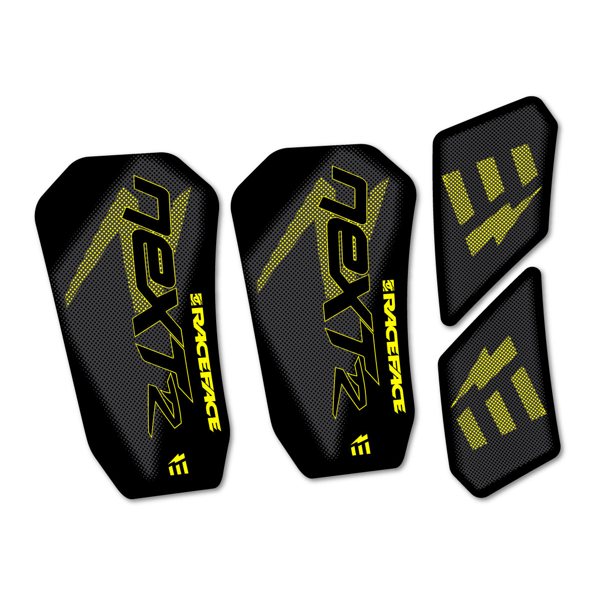 Stickers compatibles RaceFace NEXT R Ebike Custom Crank 2020-2025 pour pédalier – autocollants vinyle - Jaune Citron