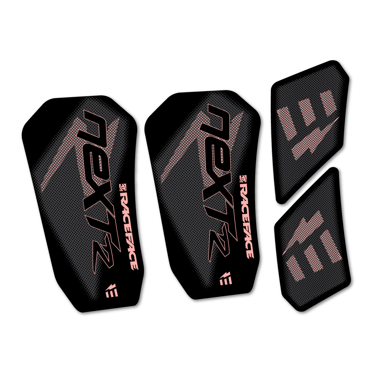 Stickers compatibles RaceFace NEXT R Ebike Custom Crank 2020-2025 pour pédalier – autocollants vinyle - Rose Saumon