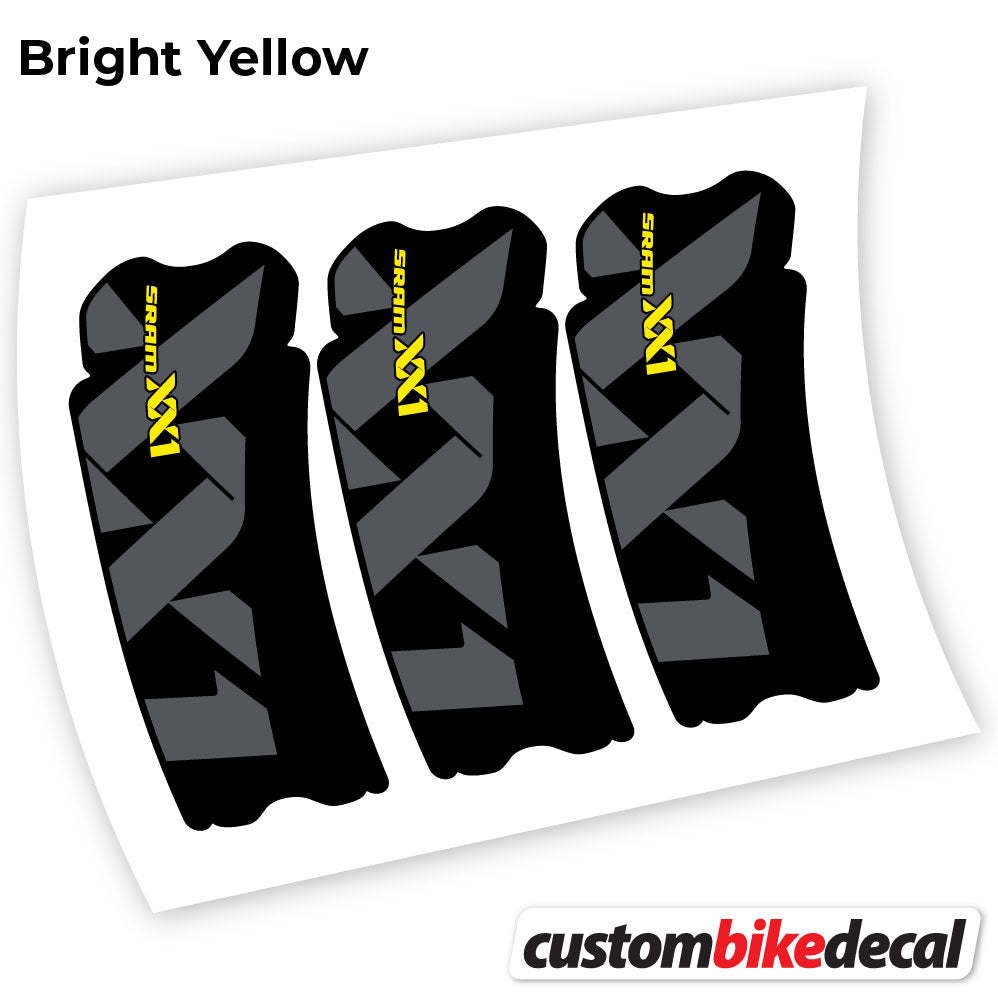 Yellow decal for Sram XX1 Connecting Rod crankset – bike sticker vinyl