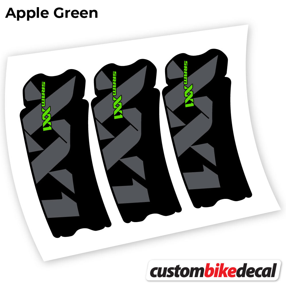 Apple Green decal for Sram XX1 Connecting Rod crankset – bike sticker vinyl