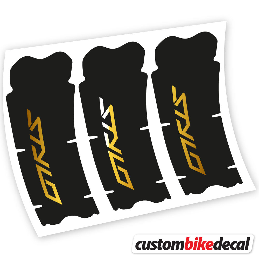 Chrome Gold decal for Truvativ Stylo crankset – bike sticker vinyl