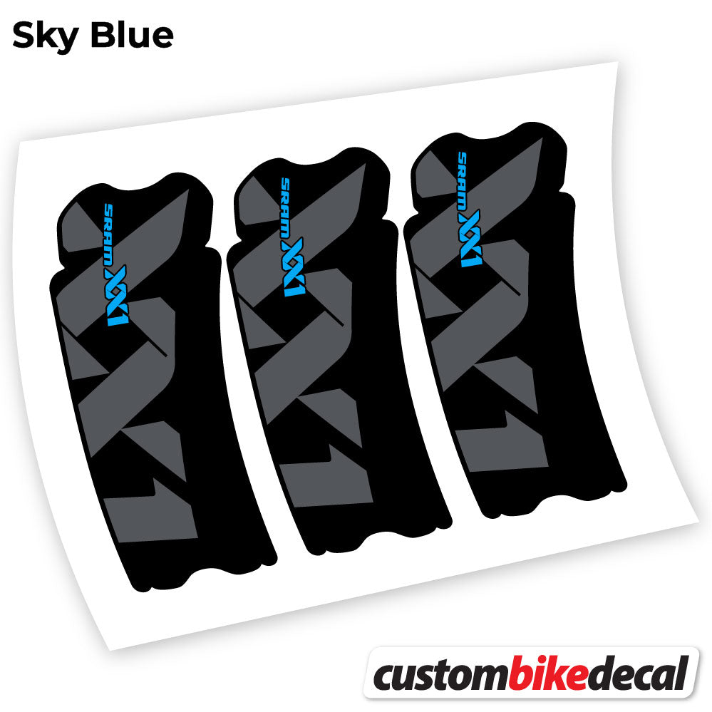 Sky Blue decal for Sram XX1 Connecting Rod crankset – bike sticker vinyl