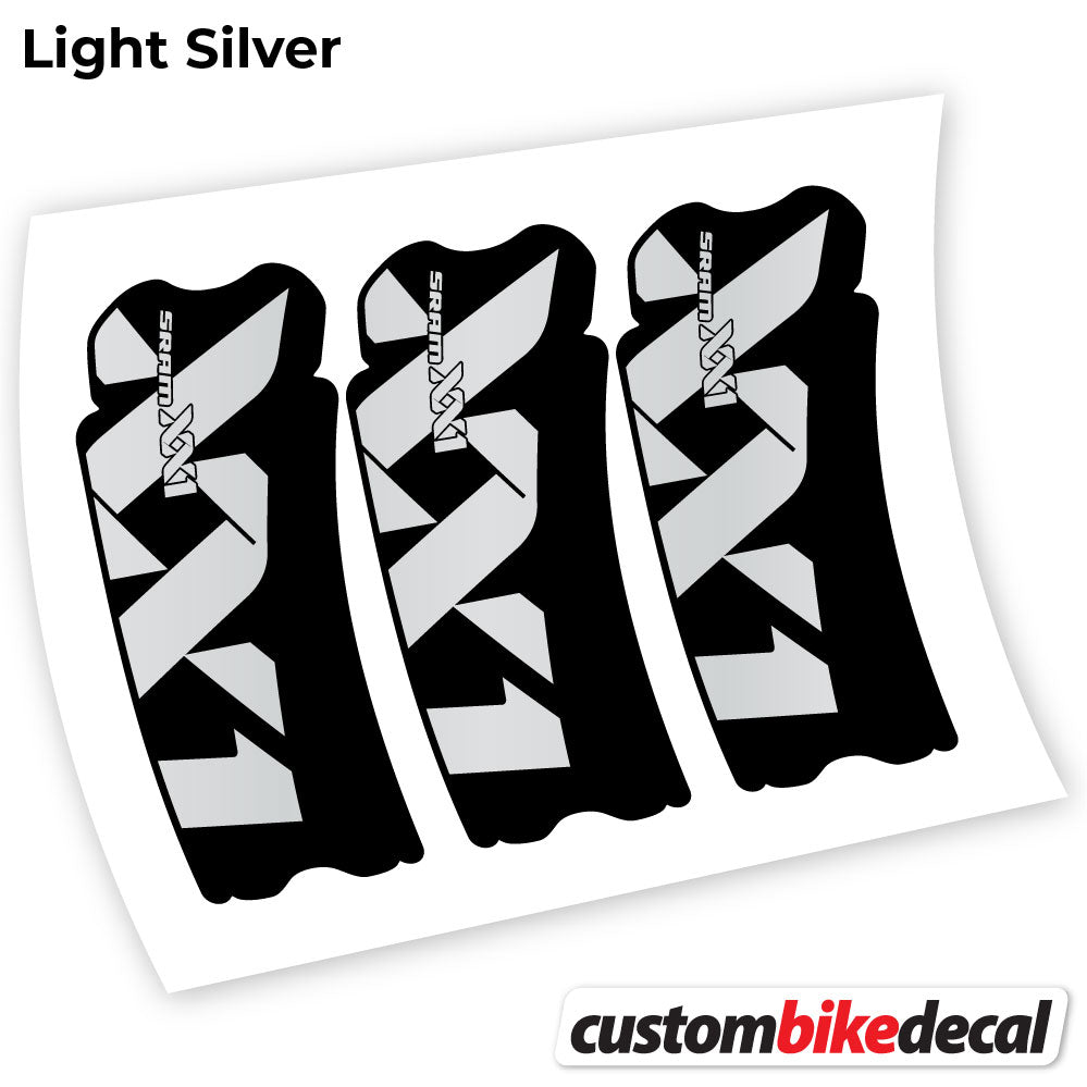 Light Silver decal for Sram XX1 Connecting Rod crankset – bike sticker vinyl