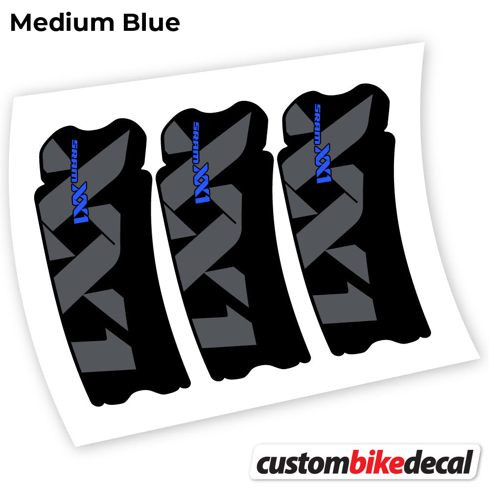 Medium Blue decal for Sram XX1 Connecting Rod crankset – bike sticker vinyl