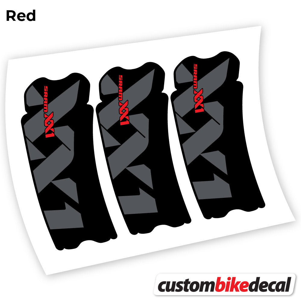 Red decal for Sram XX1 Connecting Rod crankset – bike sticker vinyl