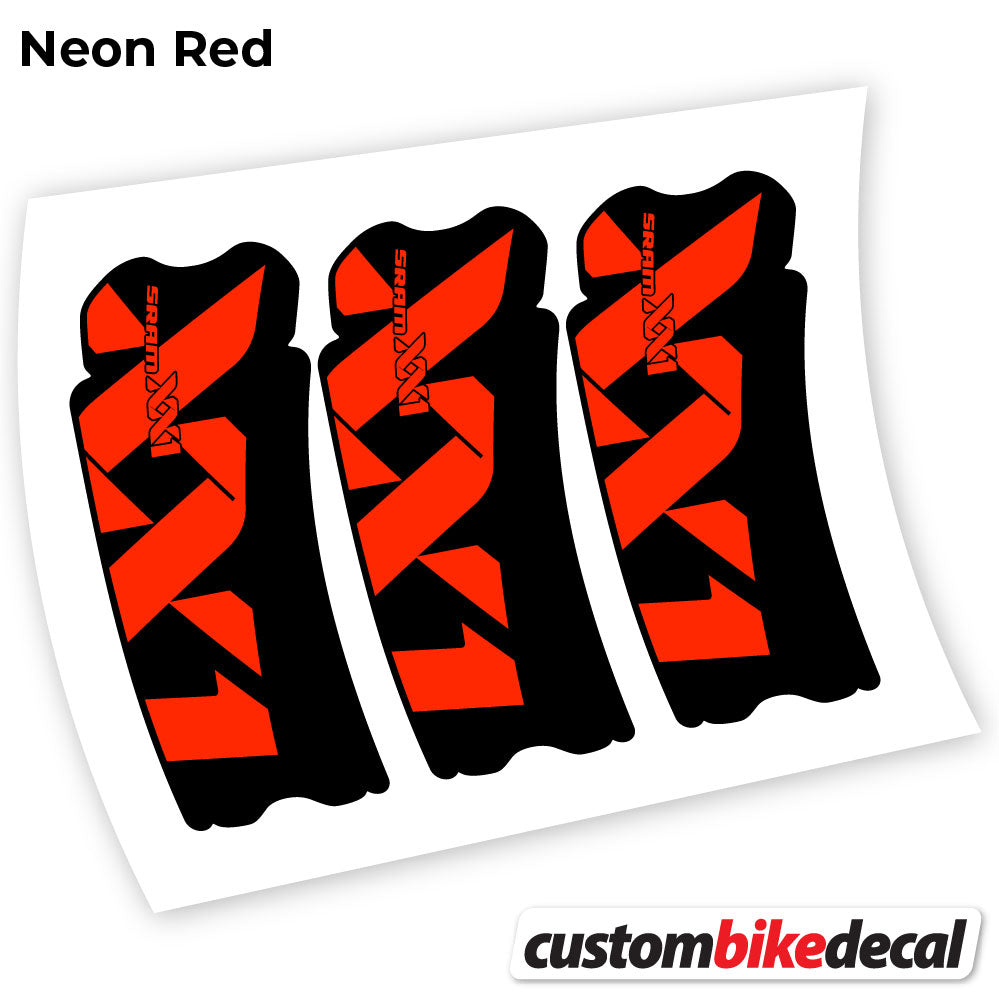 Neon Red decal for Sram XX1 Connecting Rod crankset – bike sticker vinyl