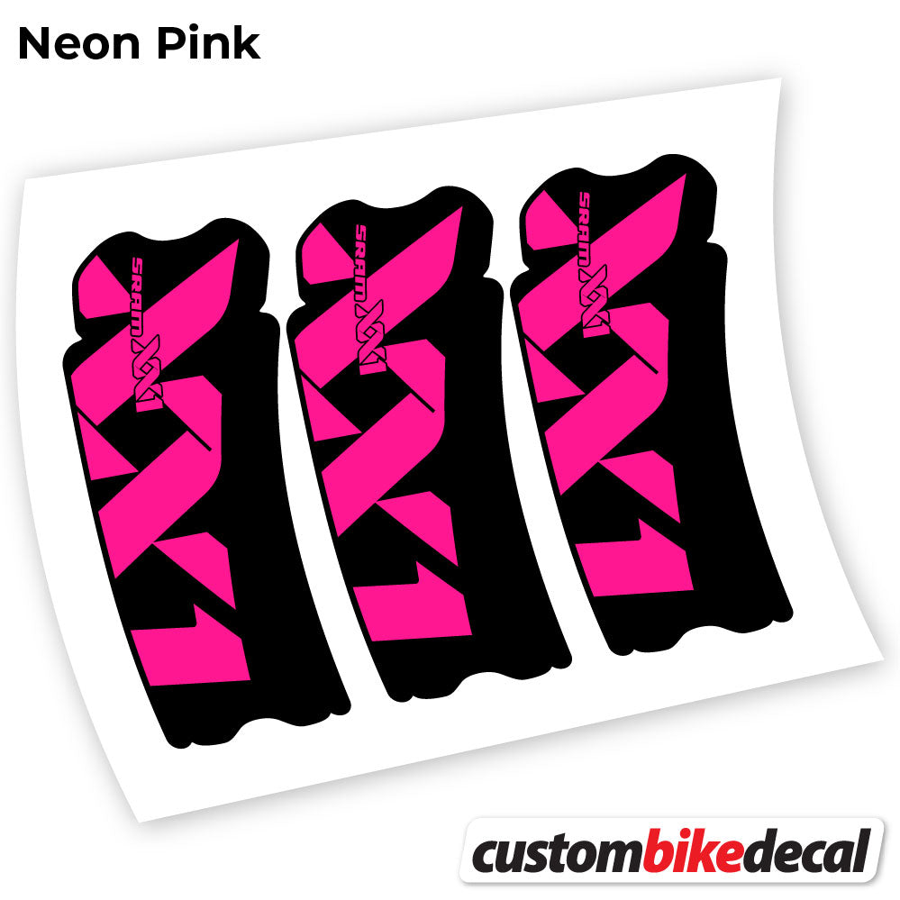 Neon Pink decal for Sram XX1 Connecting Rod crankset – bike sticker vinyl