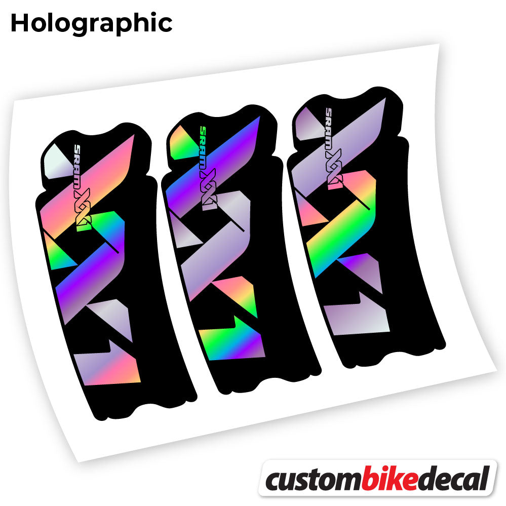 Hollographic decal for Sram XX1 Connecting Rod crankset – bike sticker vinyl