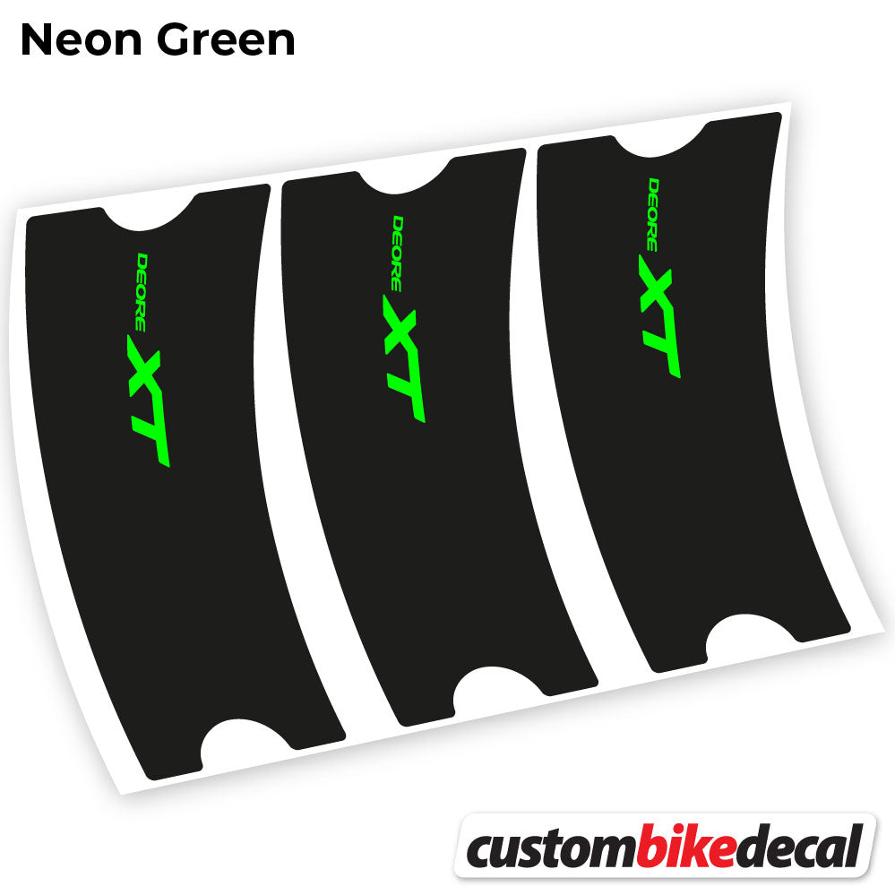 Neon Green decal for Shimano Deore XT Connecting Rods crankset – bike sticker vinyl