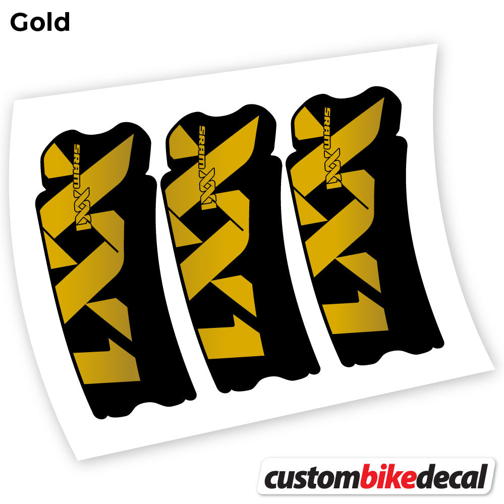 Gold decal for Sram XX1 Connecting Rod crankset – bike sticker vinyl