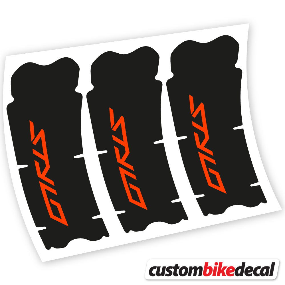 Orange Neon decal for Truvativ Stylo crankset – bike sticker vinyl