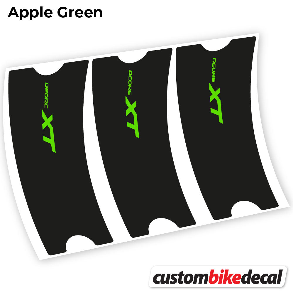 Apple Green decal for Shimano Deore XT Connecting Rods crankset – bike sticker vinyl