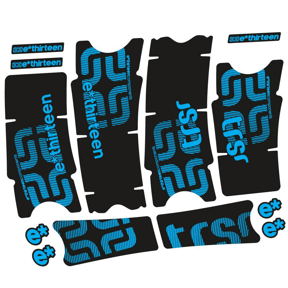 Stickers Ethirteen TRS Race Carbon compatibles Autocollants pédalier