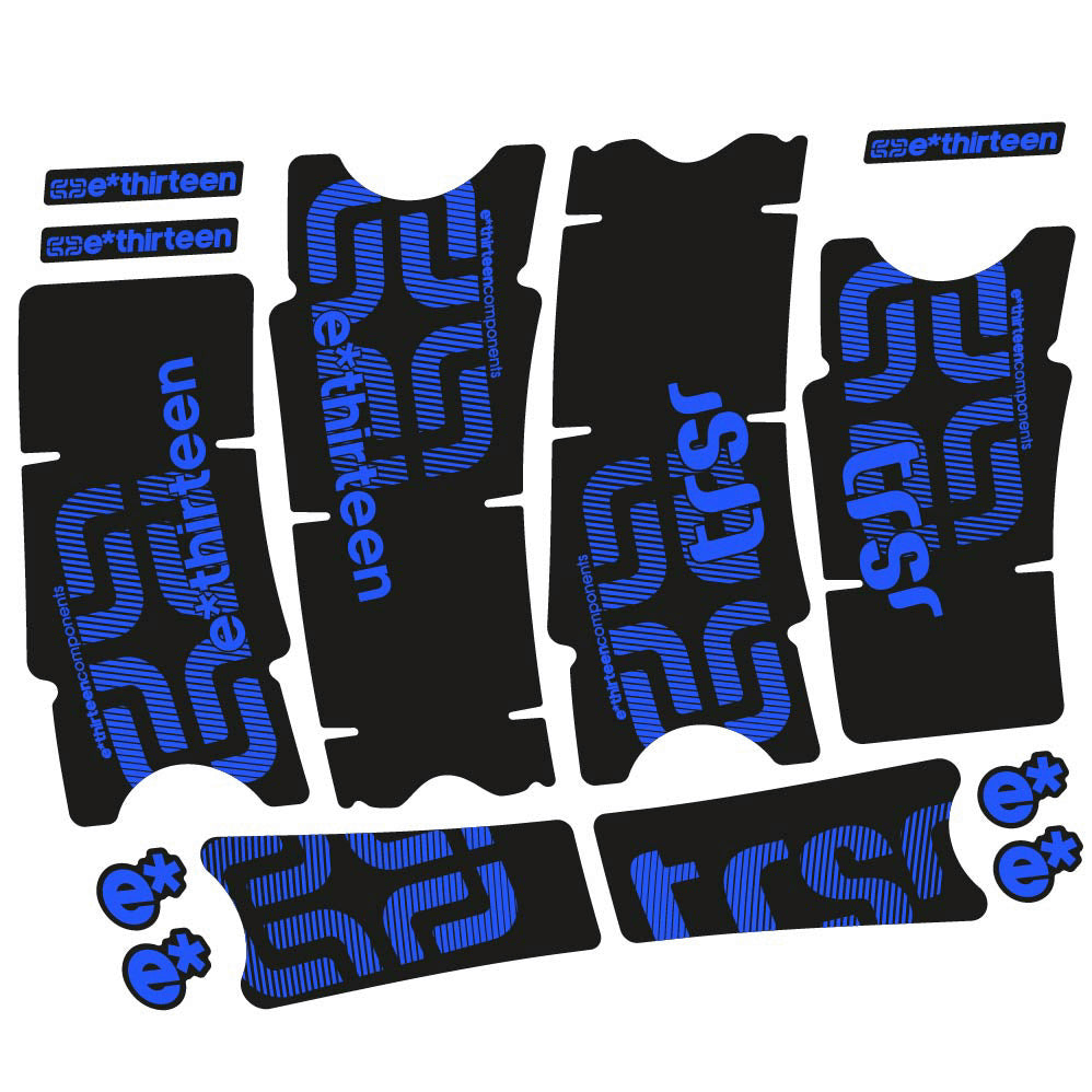 Stickers Ethirteen TRS Race Carbon compatibles Autocollants pédalier